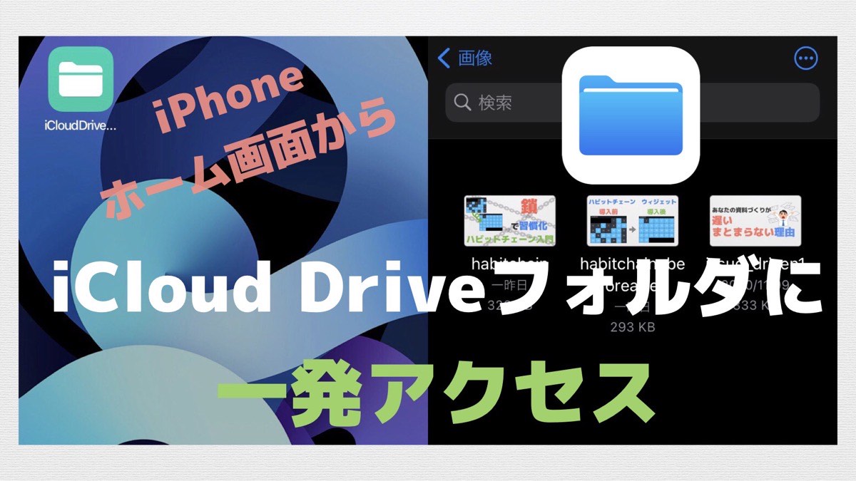 Iphone Icloud Driveのフォルダへのショートカットをホーム画面に作製する方法 Miyaの本棚